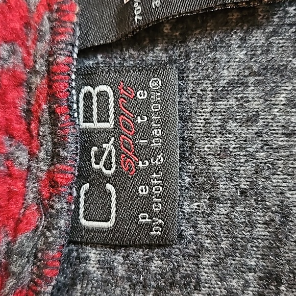 Vintage C&B Sport by Croft & Barrow Gray Fleece Pullover Christmas Jacket - Picture 5 of 12